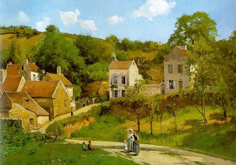 Camille Pissaro The Hermitage at Pontoise oil painting picture